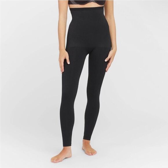 Spanx NEW High Waist Shaping Leggings in Very Black Size 1X - Picture 1 of 7